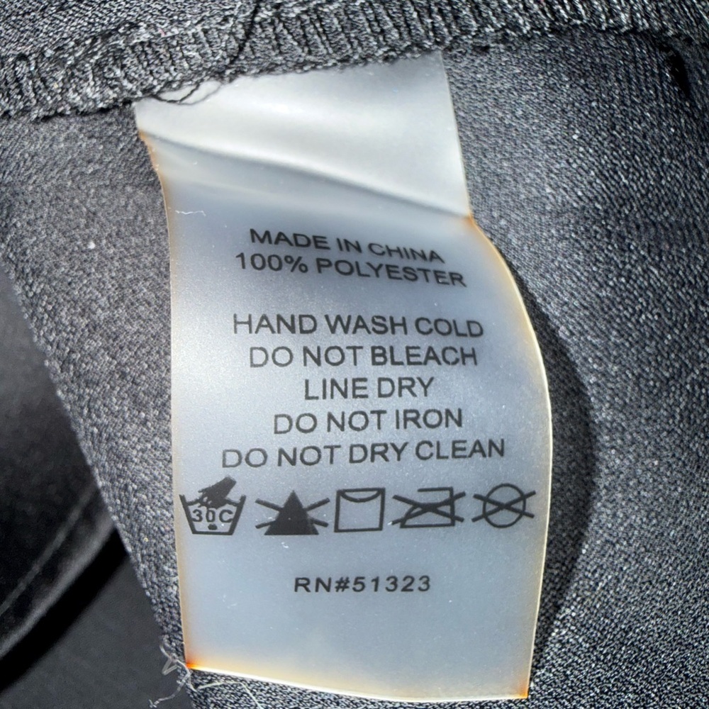 NWT Vince Camuto Woven Contrast Trim Black Flare Sleeve Tie Front Blouse Size Xl - Picture 6 of 6